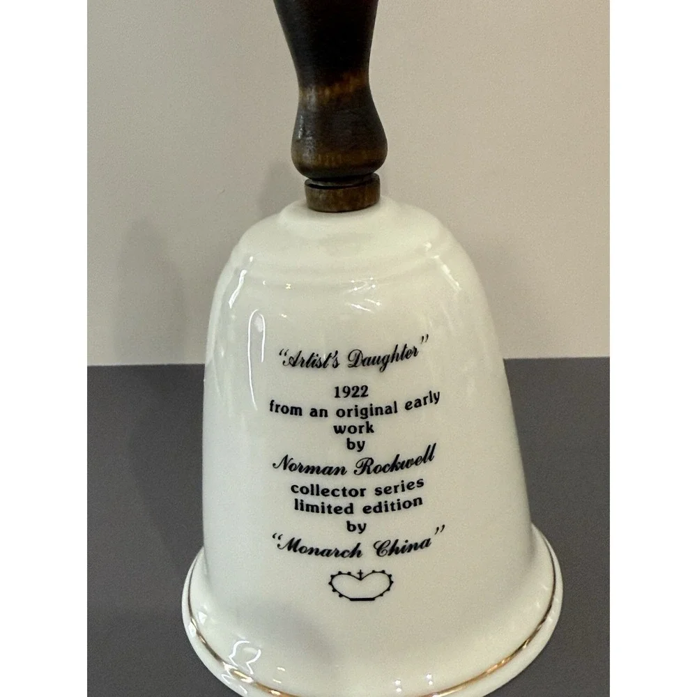 Vintage Norman Rockwell Ceramic Bell 